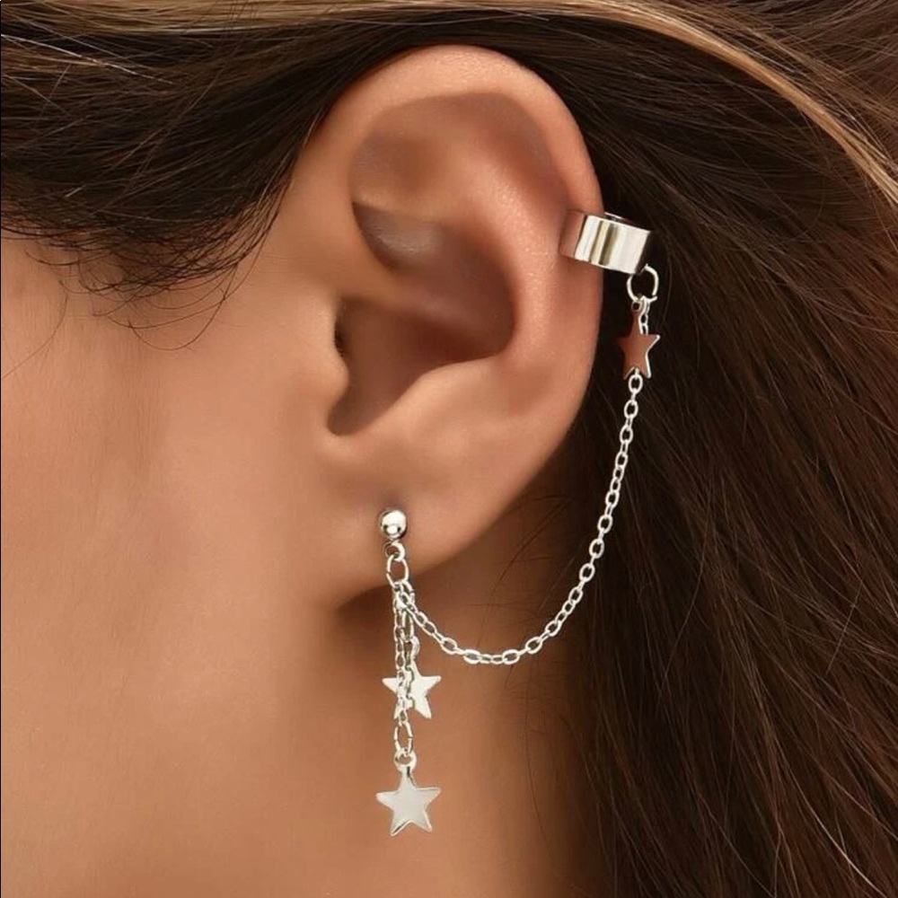 Star Clip On earrings